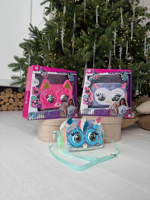 Інтерактивна сумочка (ksy 958-3) кліпає оченятами, звуки, глазками