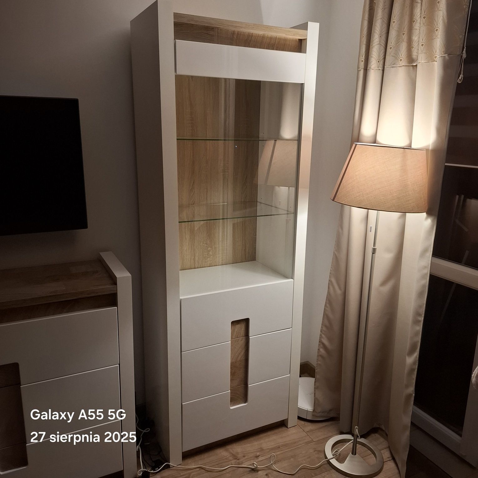 Komplet komoda i witryna
