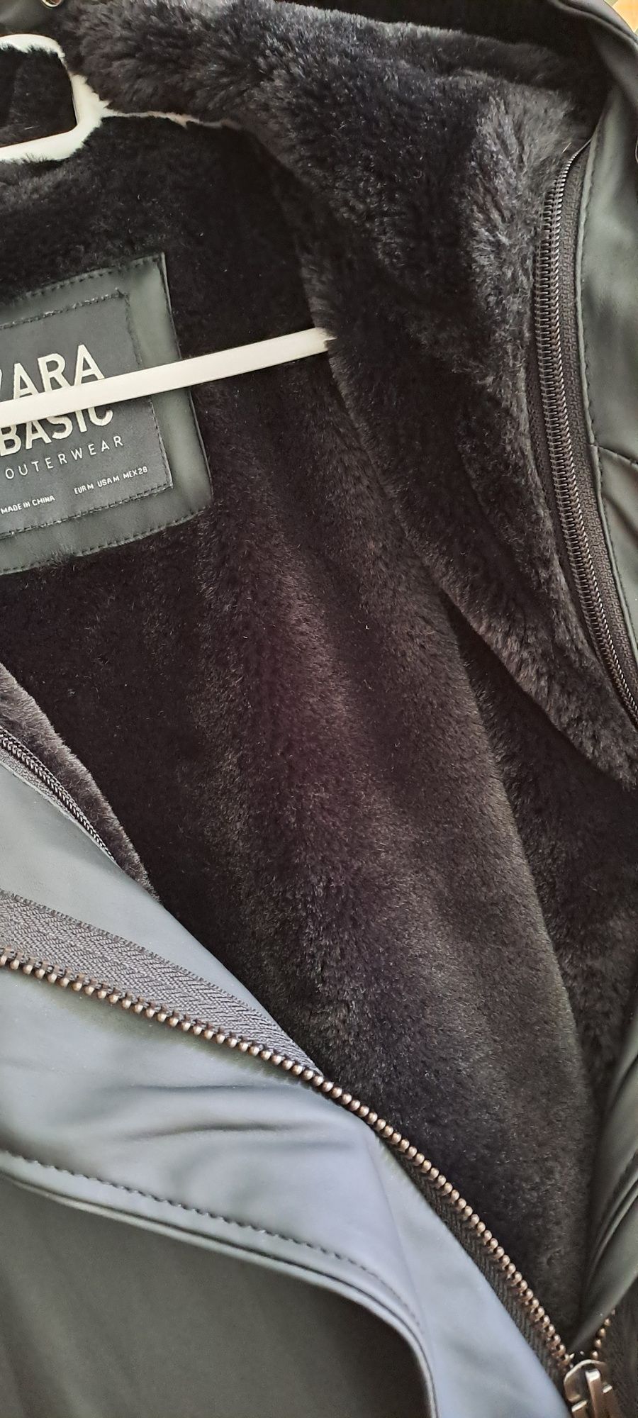 Parka kurtka czarna Zara Basic