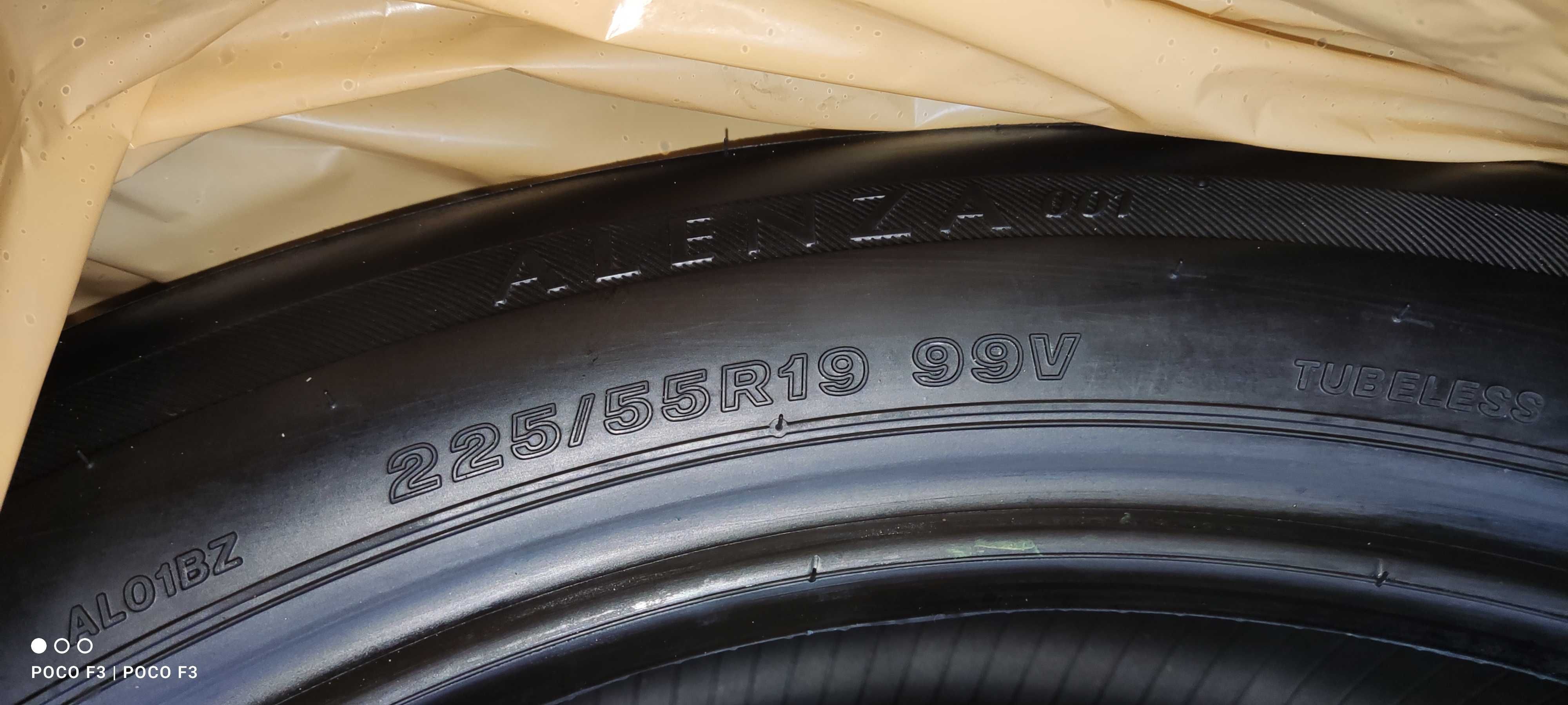 Nowe opony Bridgestone letnie 225/55R19