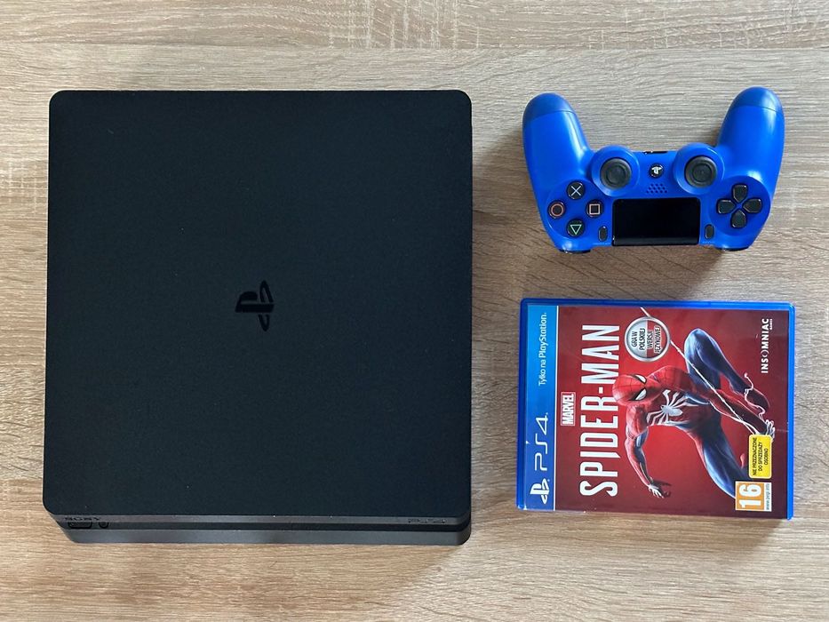 PlayStation 4 1TB Slim +Pad +Gra SpiderMan
