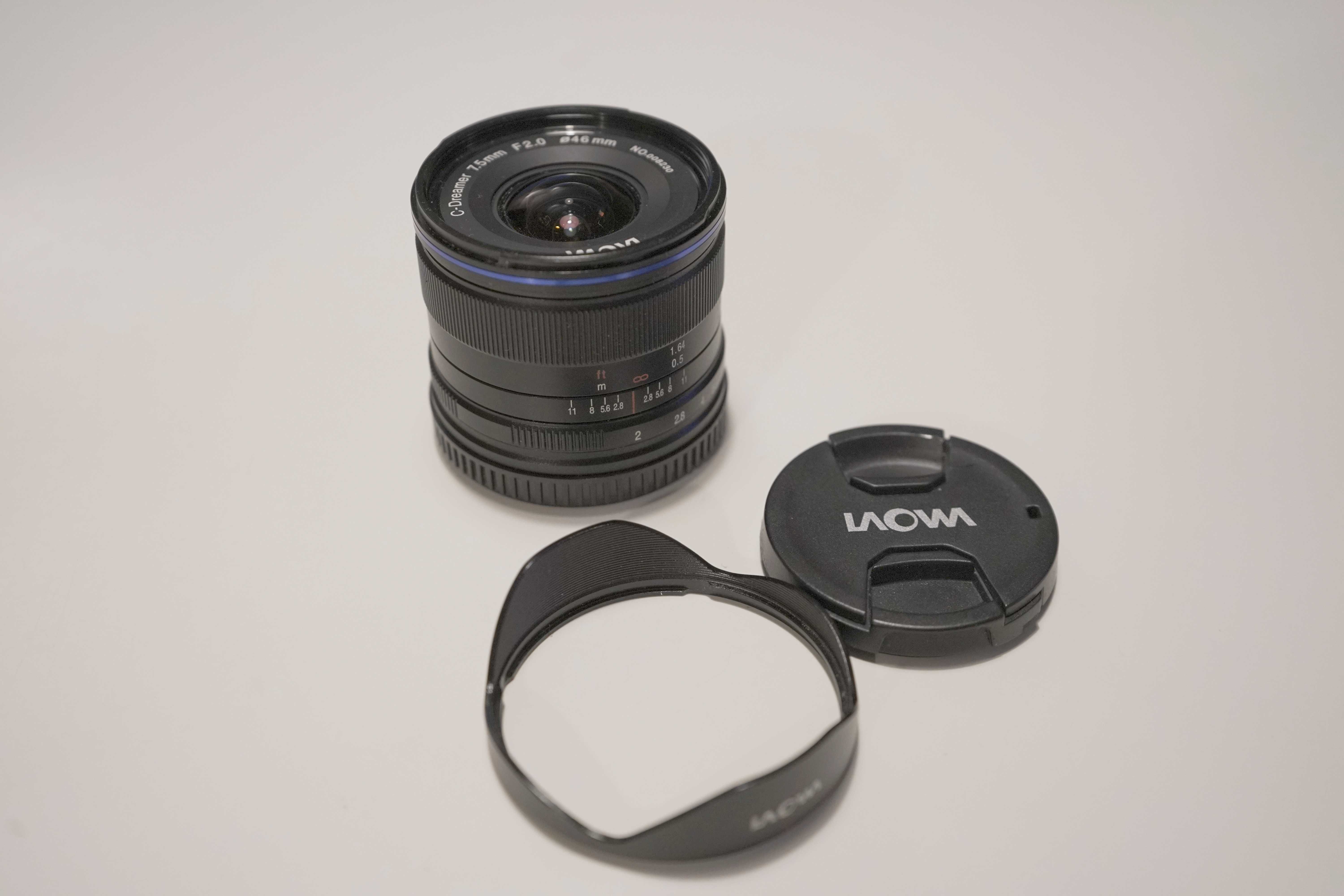 LAOWA 7.5 mm f/2.0 C-Dreamer Standard / Micro 4/3 - czarny metalowy