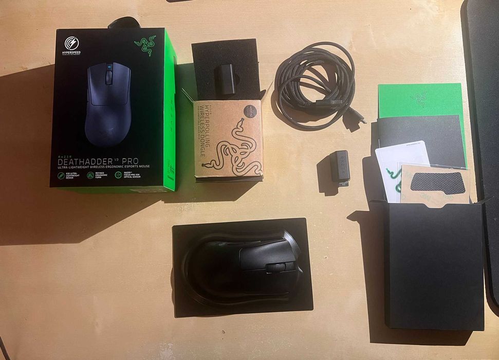 Razer DeathAdder v3 Pro + Hyperpolling (8000Hz)