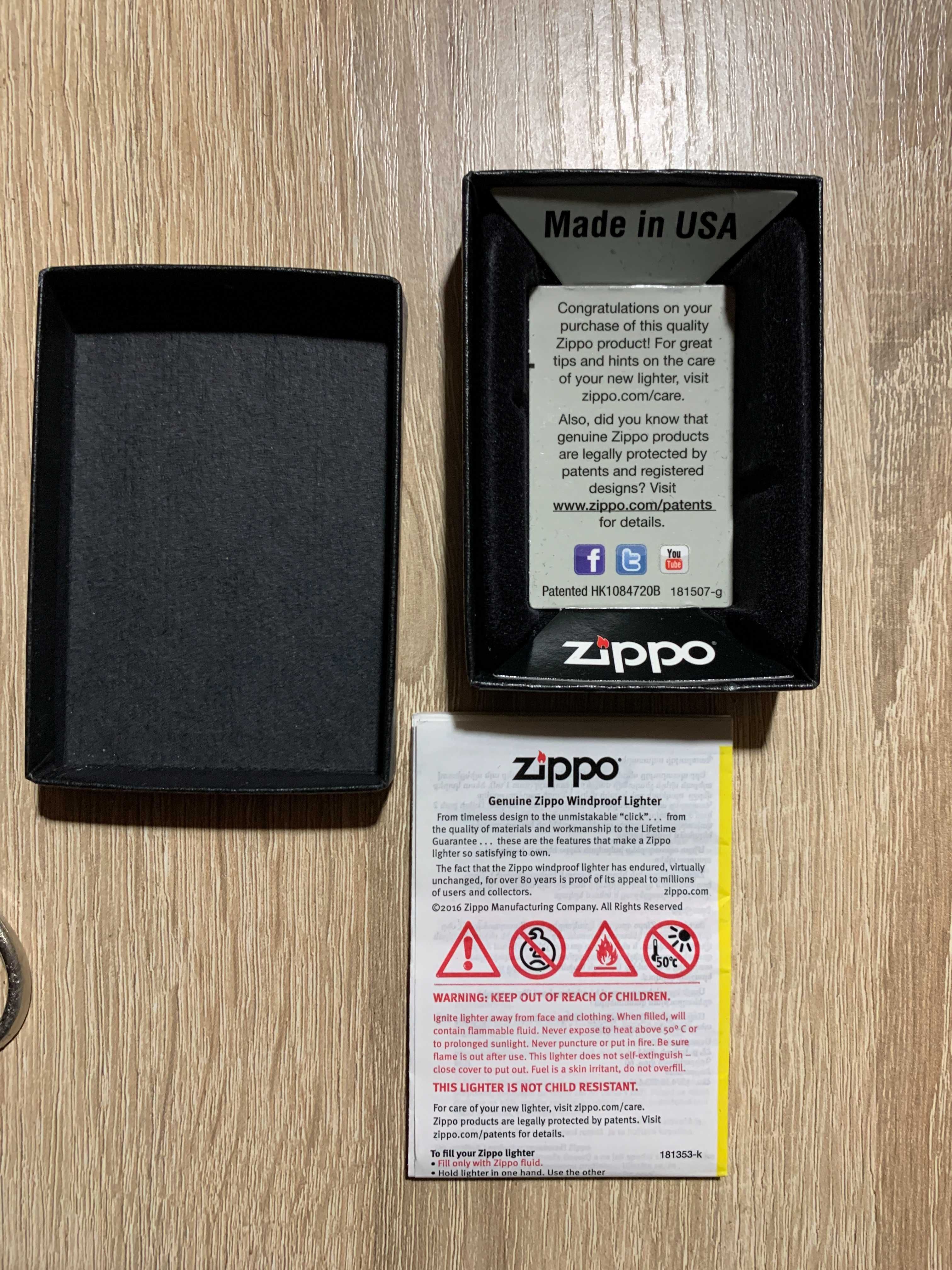 Коробка фирменная от зажигалки Zippo