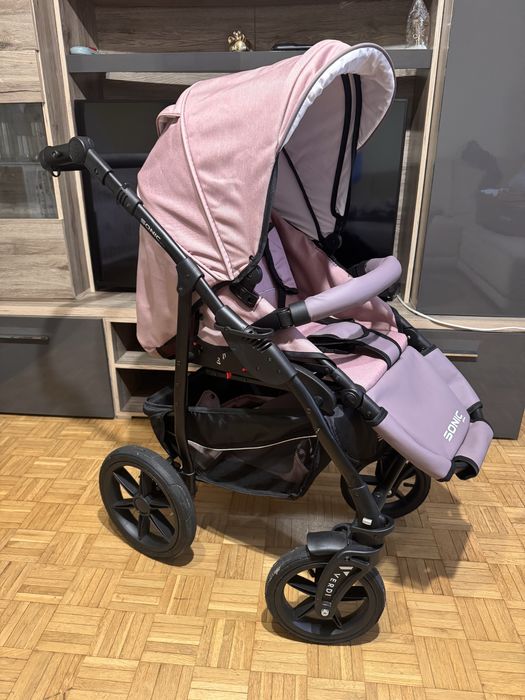 Wózek dzieciecy Verdi Sonic Plus 3w1 dodatkowo baza ISOFIX