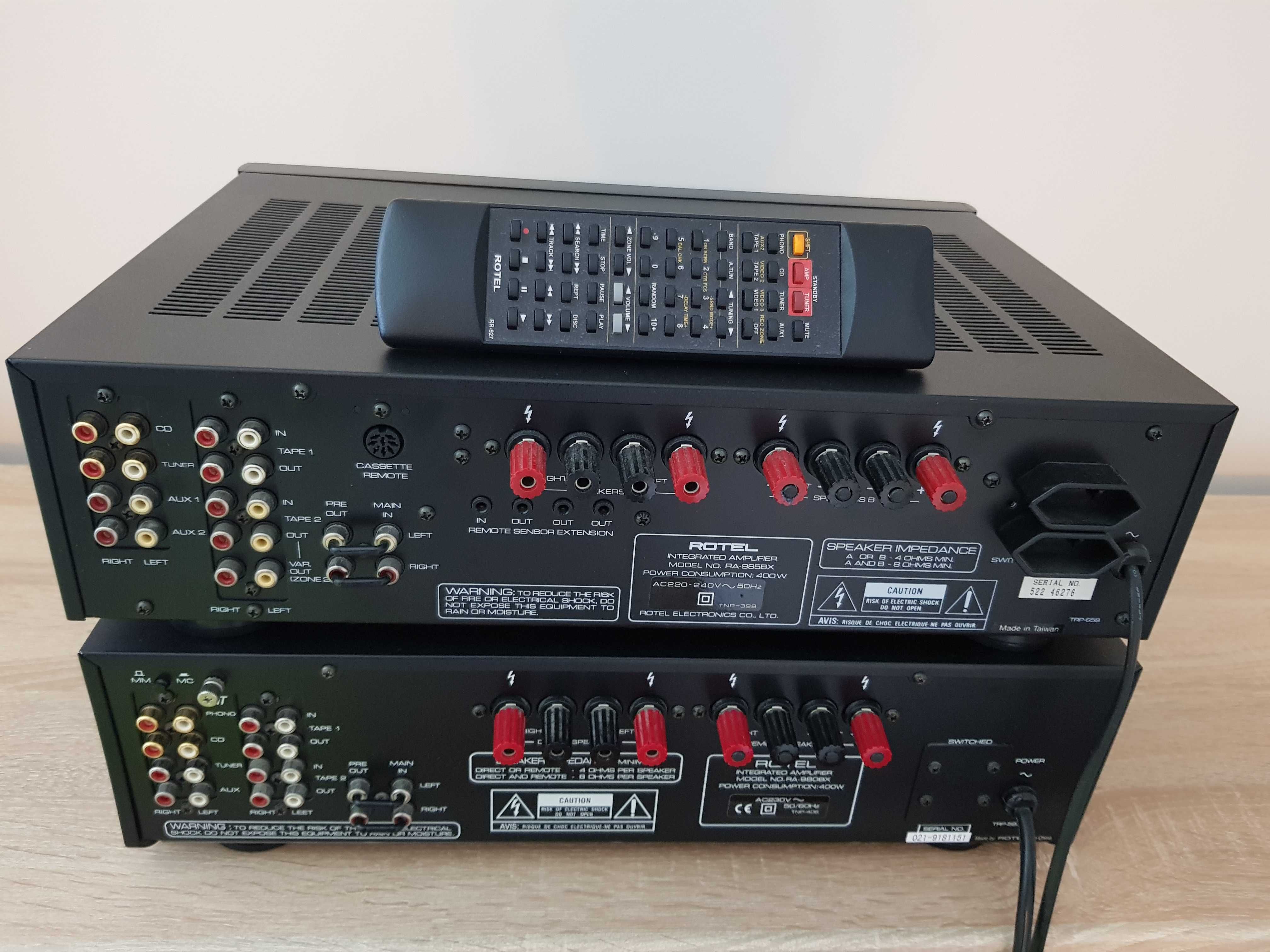 ROTEL RA-980BX/RA-985BX: wzmacniacz zintegrowany 2x100W - rarytas!