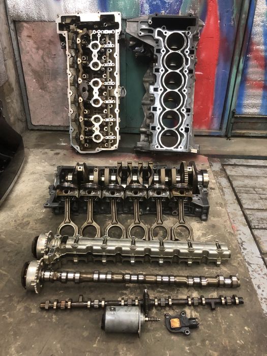 Колінвал bmw n52b30 55 шатун поршень головка мотор розпредвал e70 e60