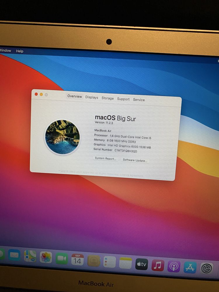 Macbook Air i5 8 GB RAM novo