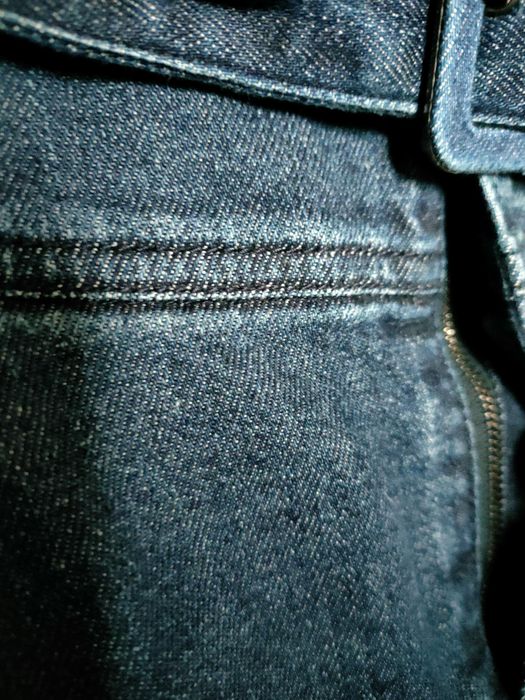 Dżinsowa Spódnica z paskiem