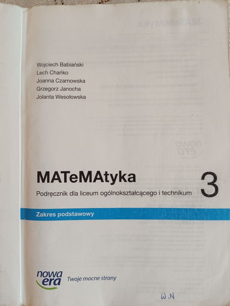 Podręcznik do Matematyki 3