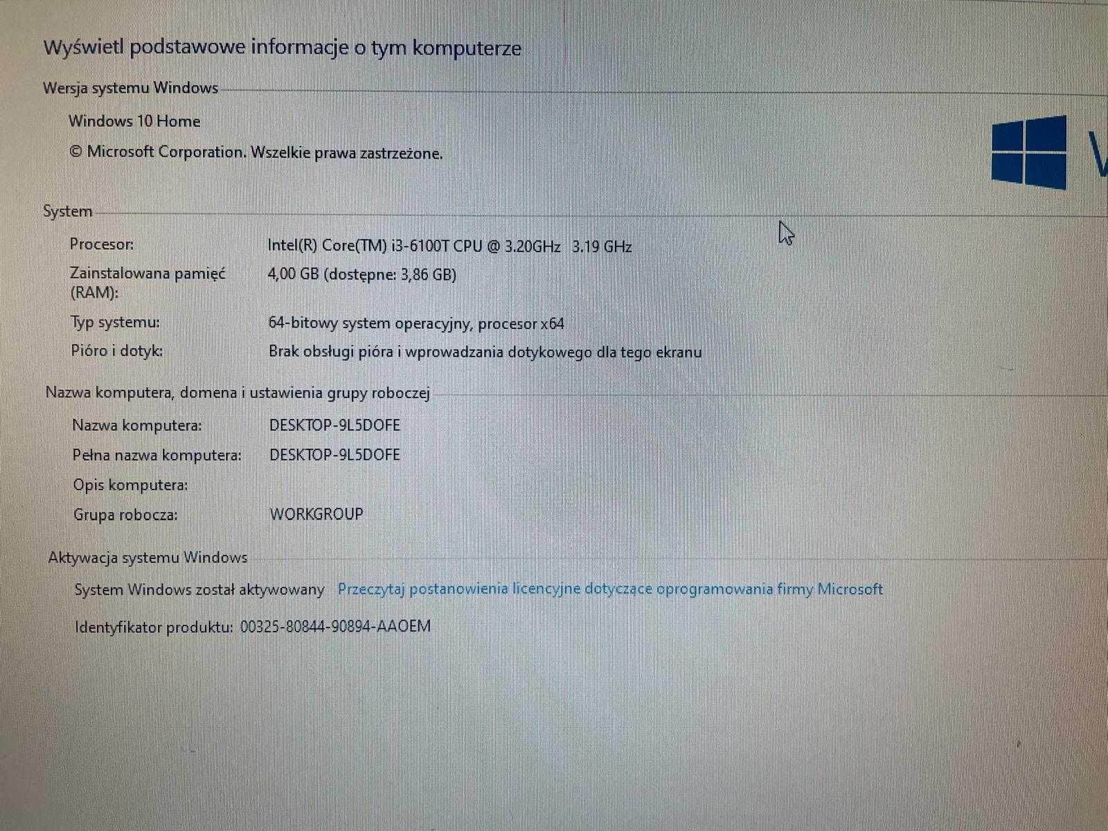 Komputer stacjonarny HP 260-p136nw – Idealny do pracy biurowej!