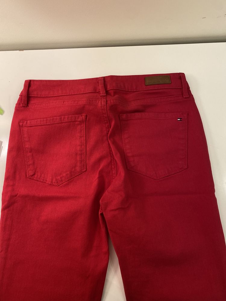 Spodnie czerwone tommy Hilfiger