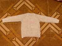 Свитер для девочки 5 лет, 116 см. Бежевый свитер