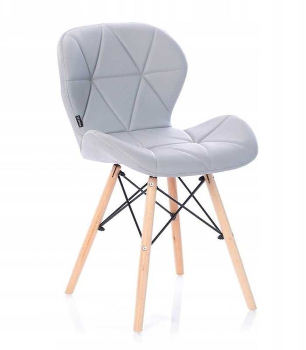 Krzesło Silla tapicerowane nowoczesny design drewno do salonu jadalni