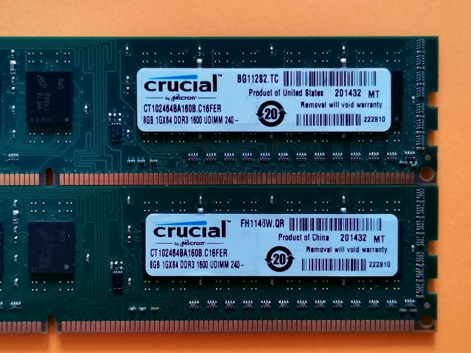 DDR3 16GB CruciaL 12800 -Komputer