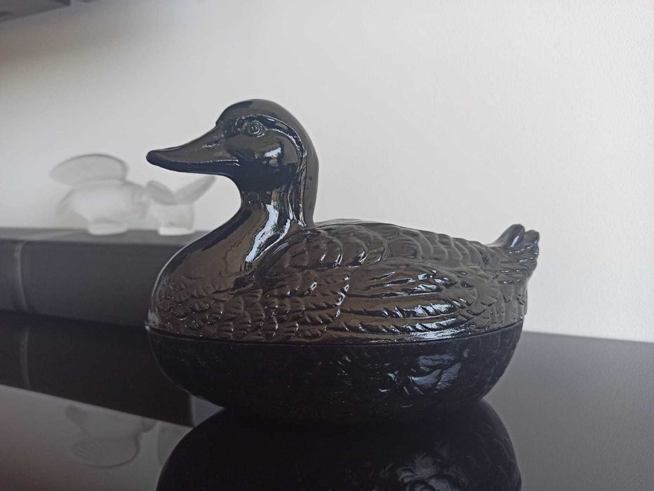 Czarna kaczka HSG Ząbkowice, szklana kaczka nie kura, hilatitowa