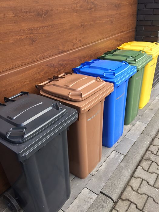 Pojemnik na odpady 120 L kosz na śmieci nowy-transport