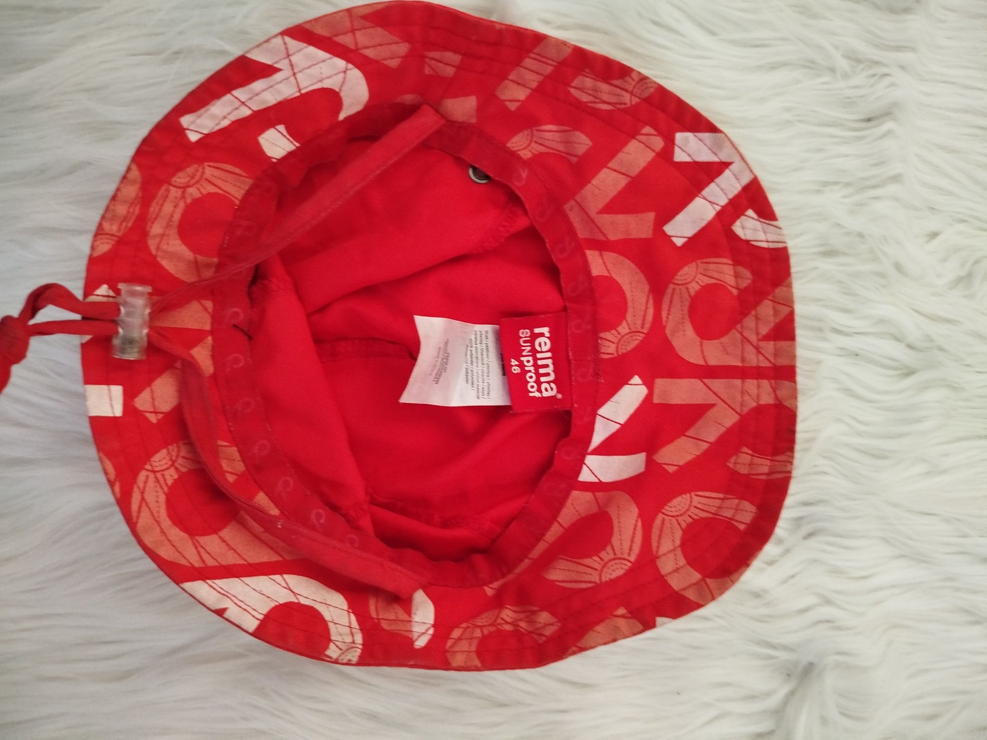 Reima sunproof uv50 + czapka z daszkiem na lato 46 cm