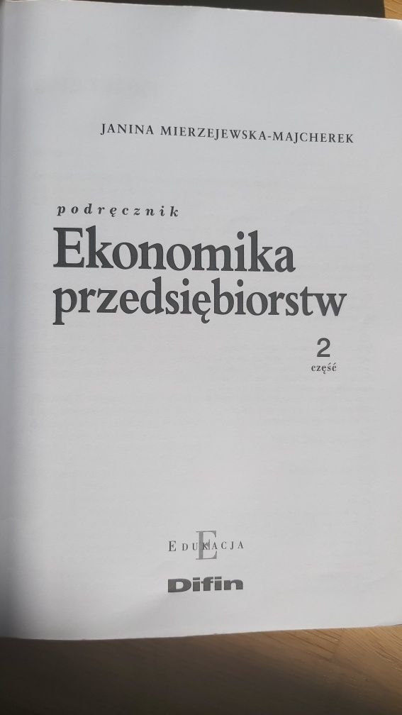 Ekonomika przedsiębiorstw cz.2