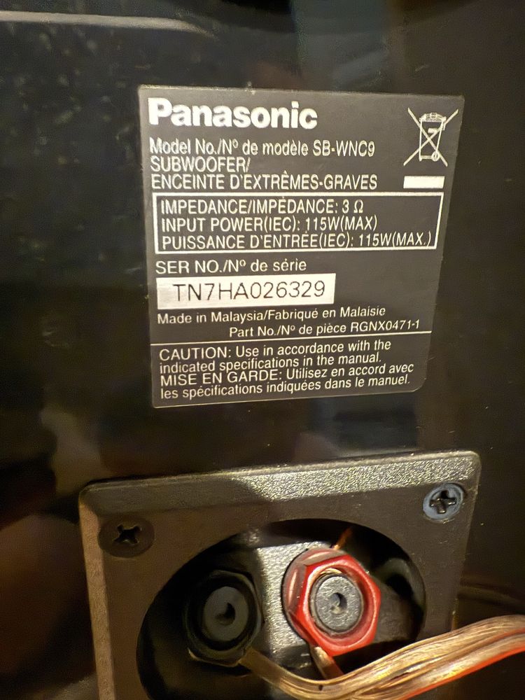 Panasonic sa-nc6 Стереофонічна система з DVD