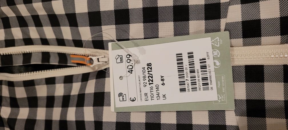 H&m soft Shell, kurtka na wiatr deszcz Nowa 122/128