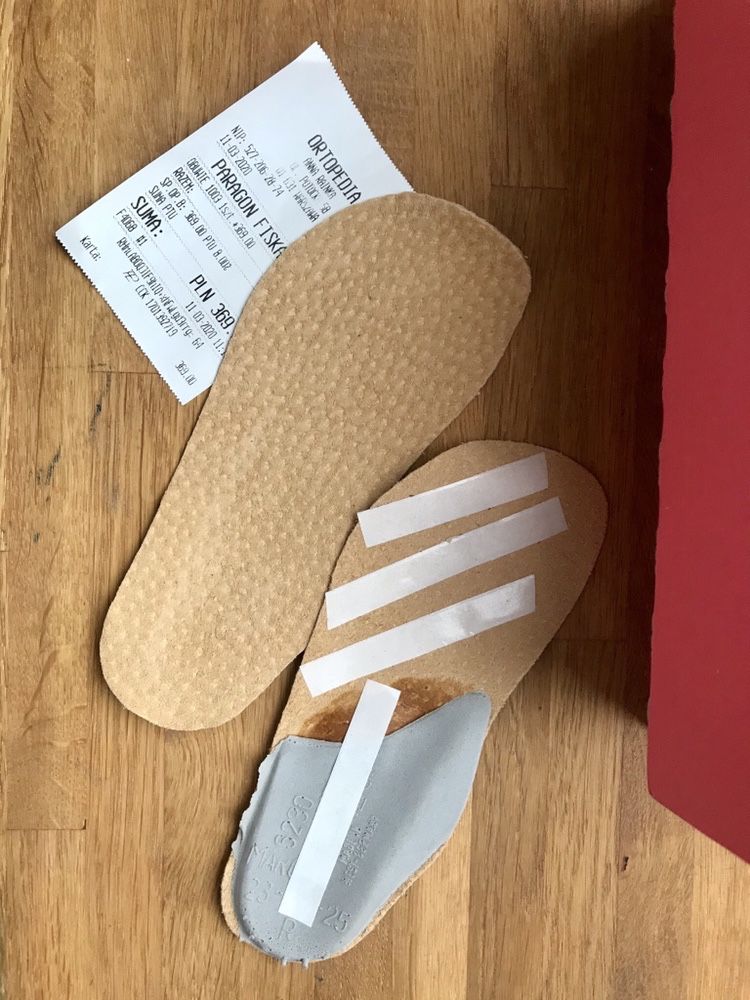 Buty ortopedyczne Aurelka Orto rozmiar 24 klin przyśrodkowy 7 mm