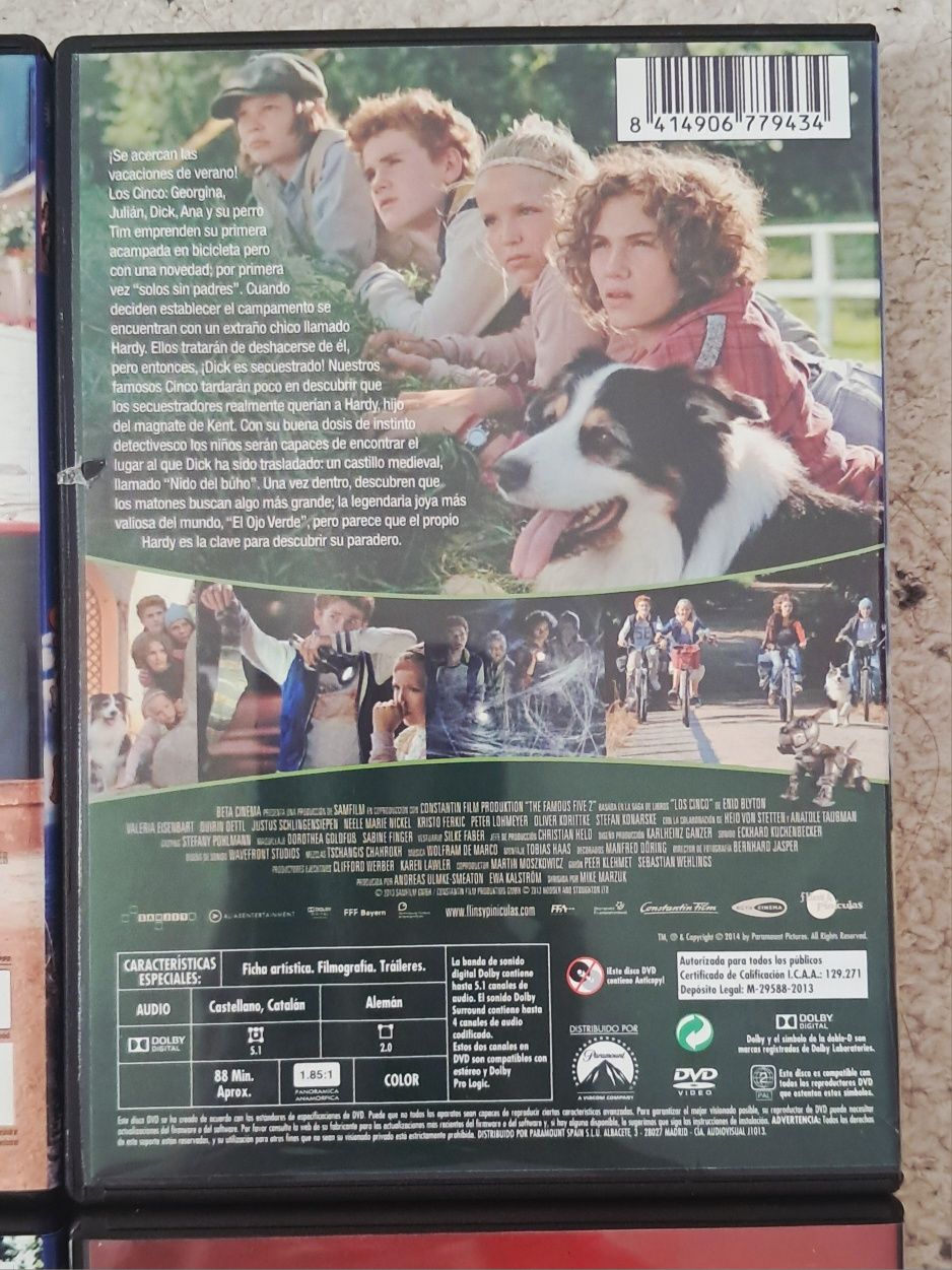 Coleção filmes dvd os cinco enid blyton LER DESCRIÇÃO