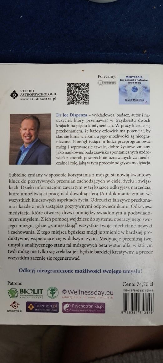 Dr. Joe Dispenza Jak zerwać z nałogiem bycia sobą