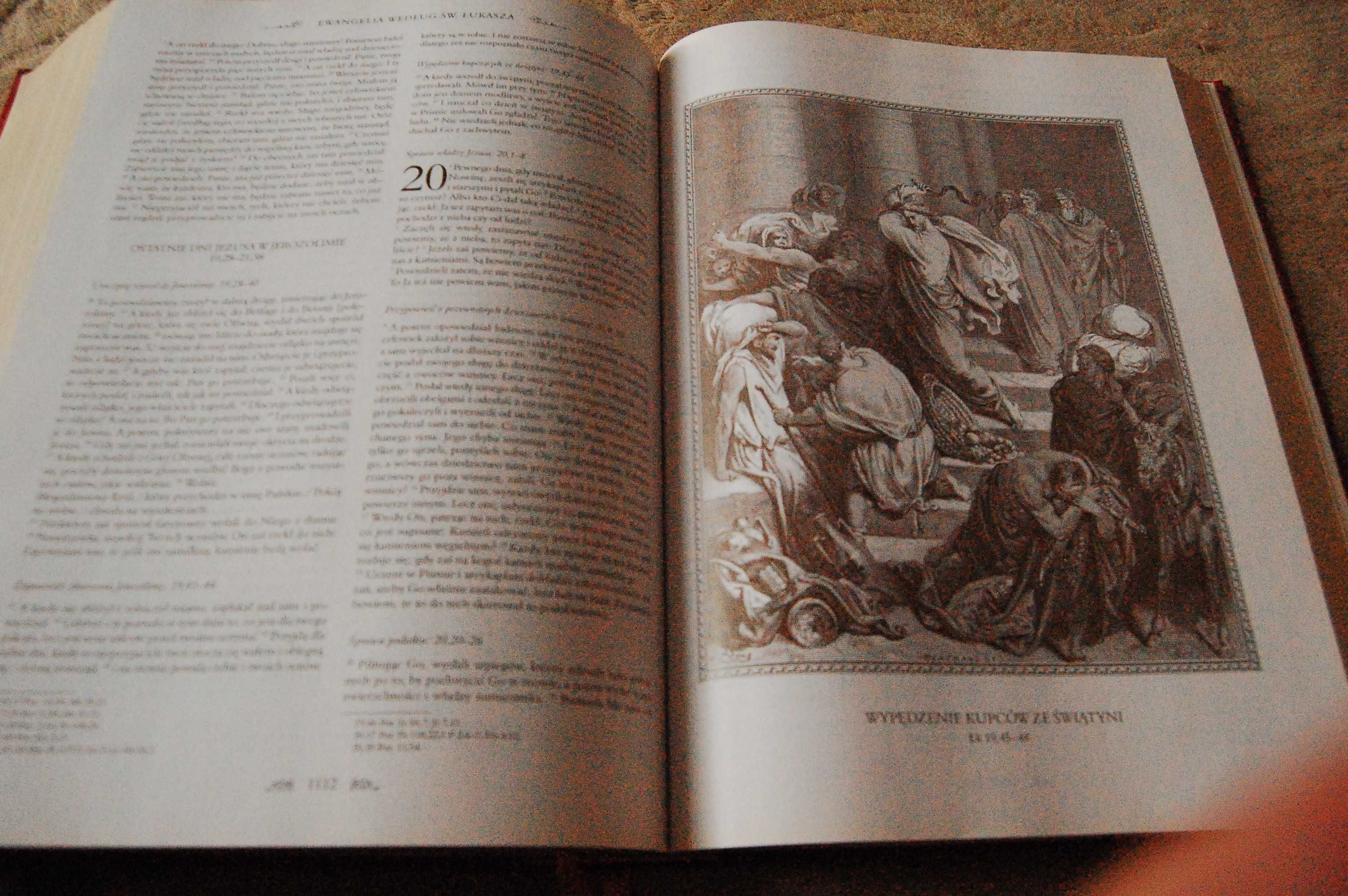 Biblia z komentarzami Jana Pawła II i Modlitewnik. Gustave Doré.