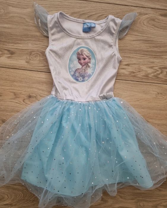 Zestaw sukienek elsa z tiulem - 2 x Sukienka i 1 x Spódniczka rozm. 98