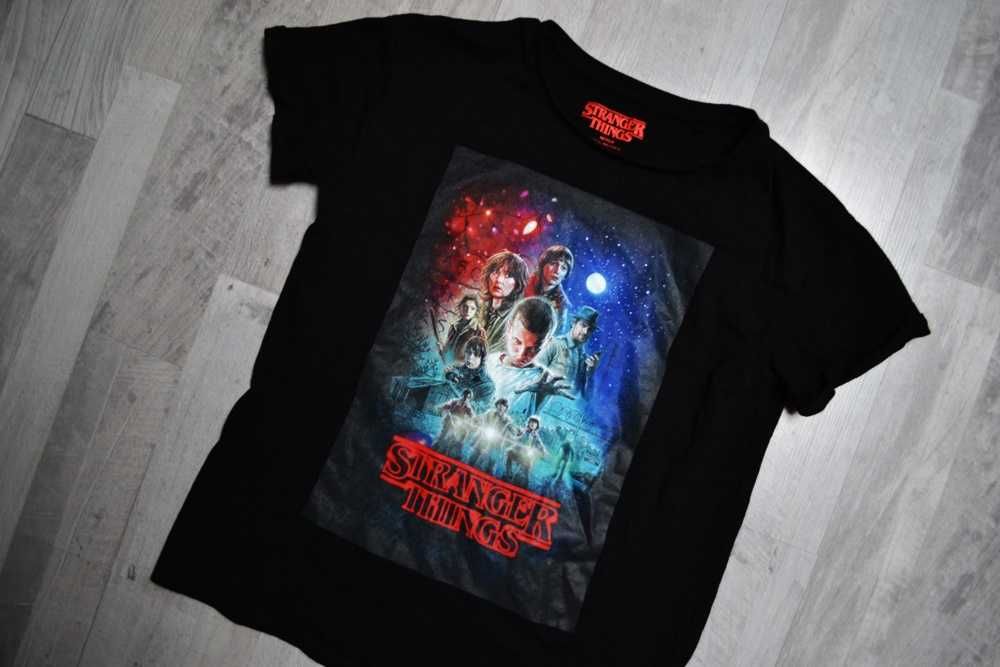 Czarna koszulka Stranger Things XS t-shirt House