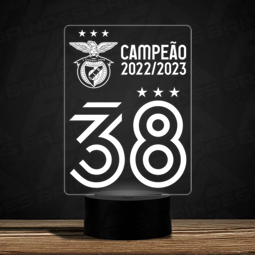 Candeeiro Led Benfica Campeão