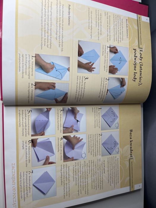 Księga origami składanie papieru