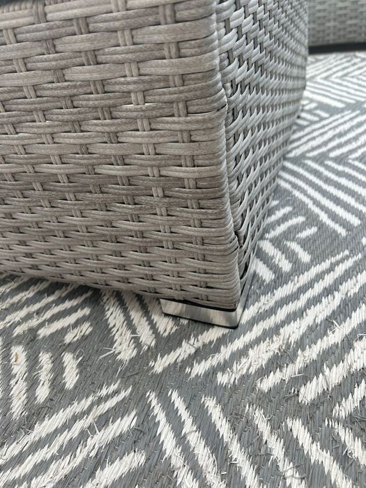 Zestaw mebli ogrodowych modułowych 9 elementów