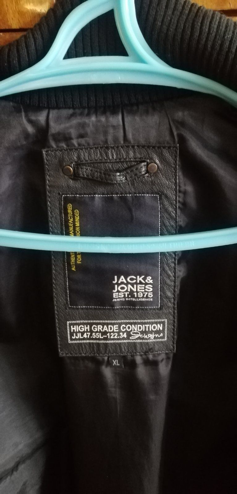 Шкіряна куртка Jack&Jones