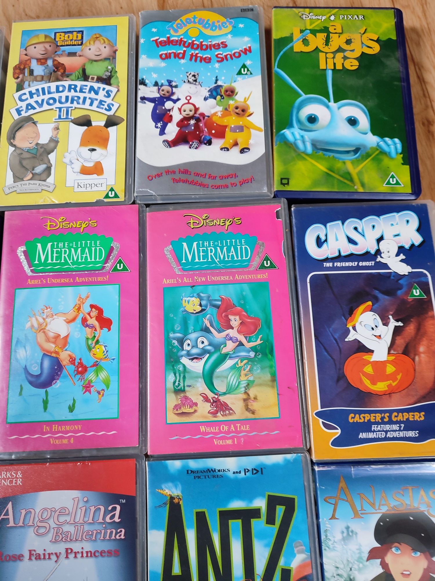 Kasety wideo VHS bajki Disney i inne po angielsku