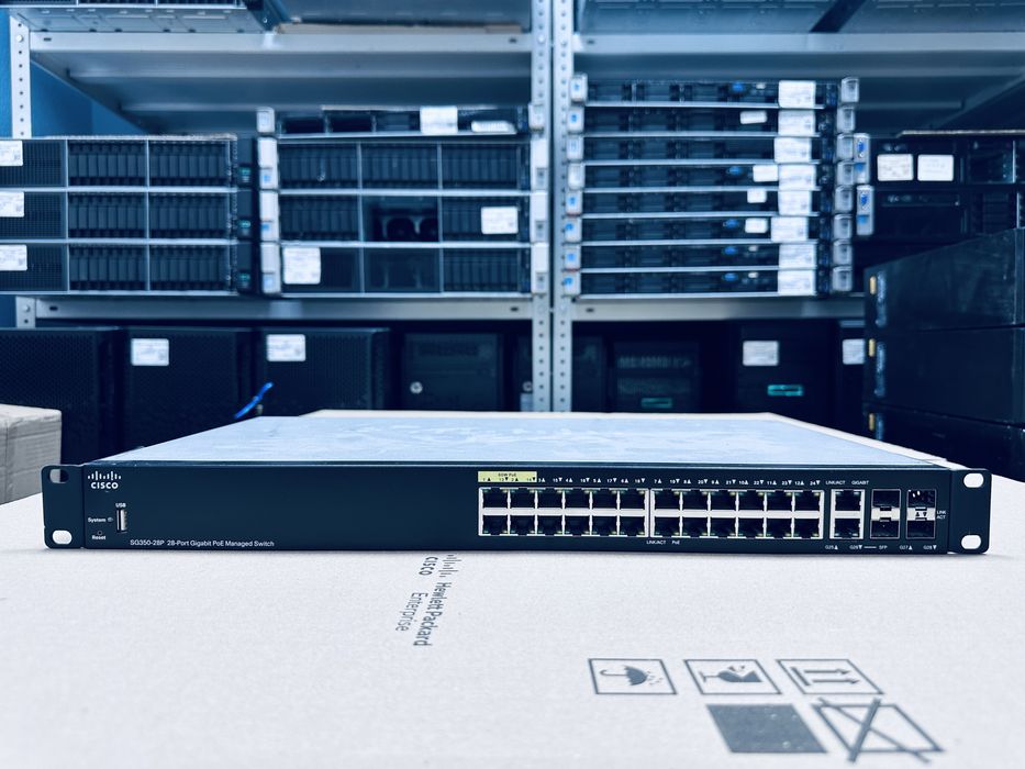 Коммутатор Cisco SB SG350-28-K9 POE+