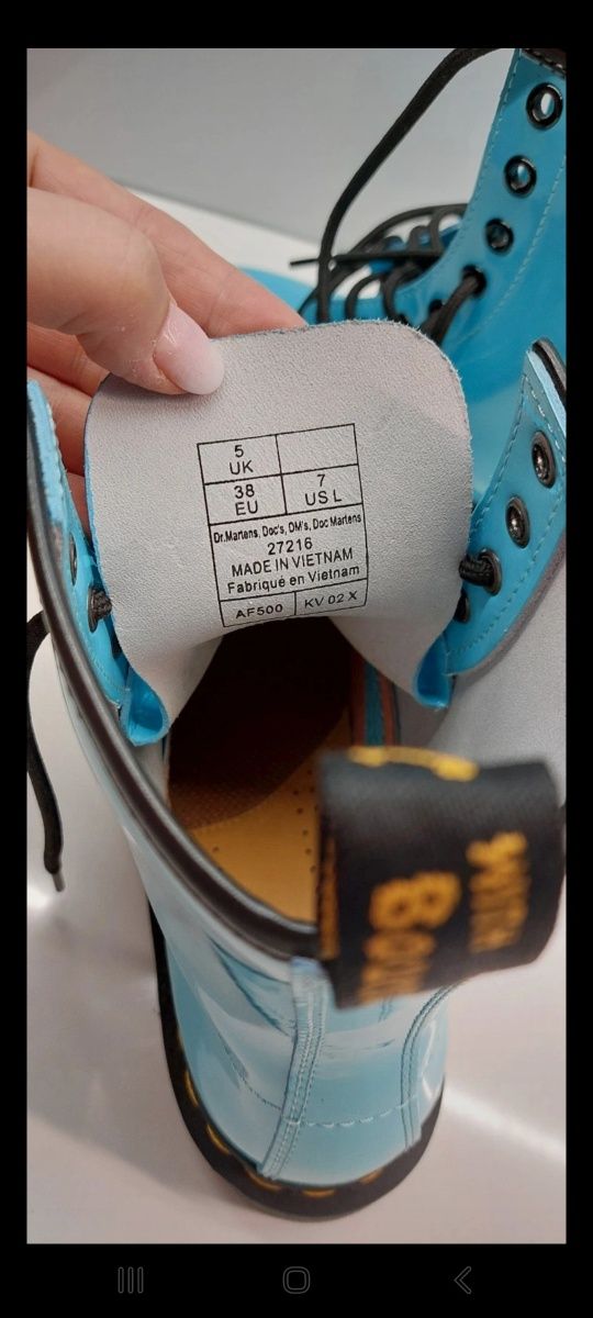 Botki/ sztyblety/ glany damskie Dr.Martens rozm.38