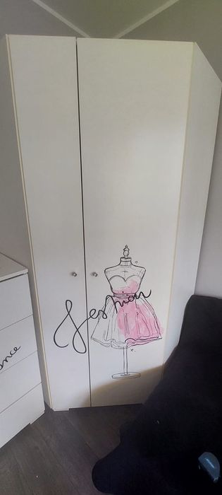 Zestaw Meblik Fashion biały dla dziewczynki