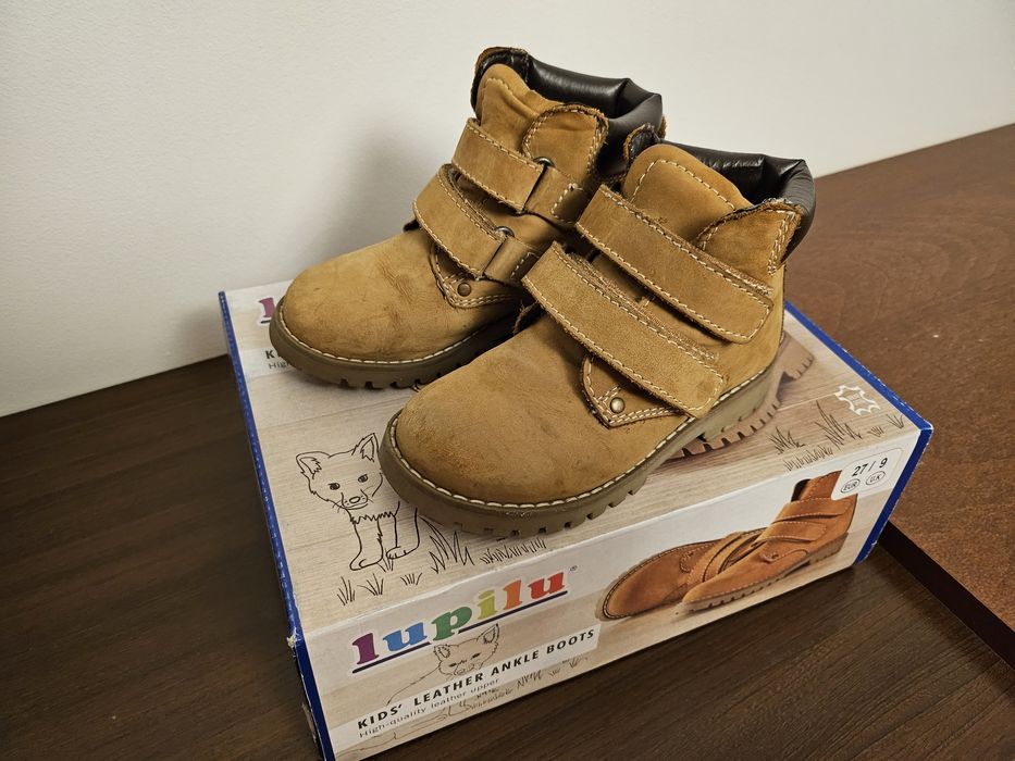 Trapery skórzane Lupilu chłopięce rozm. 27