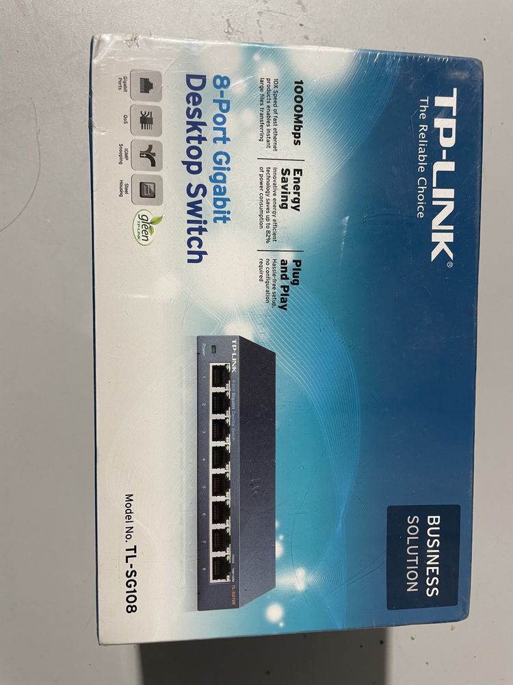 Switch TP-LINK 8 portas gigabit novo selado