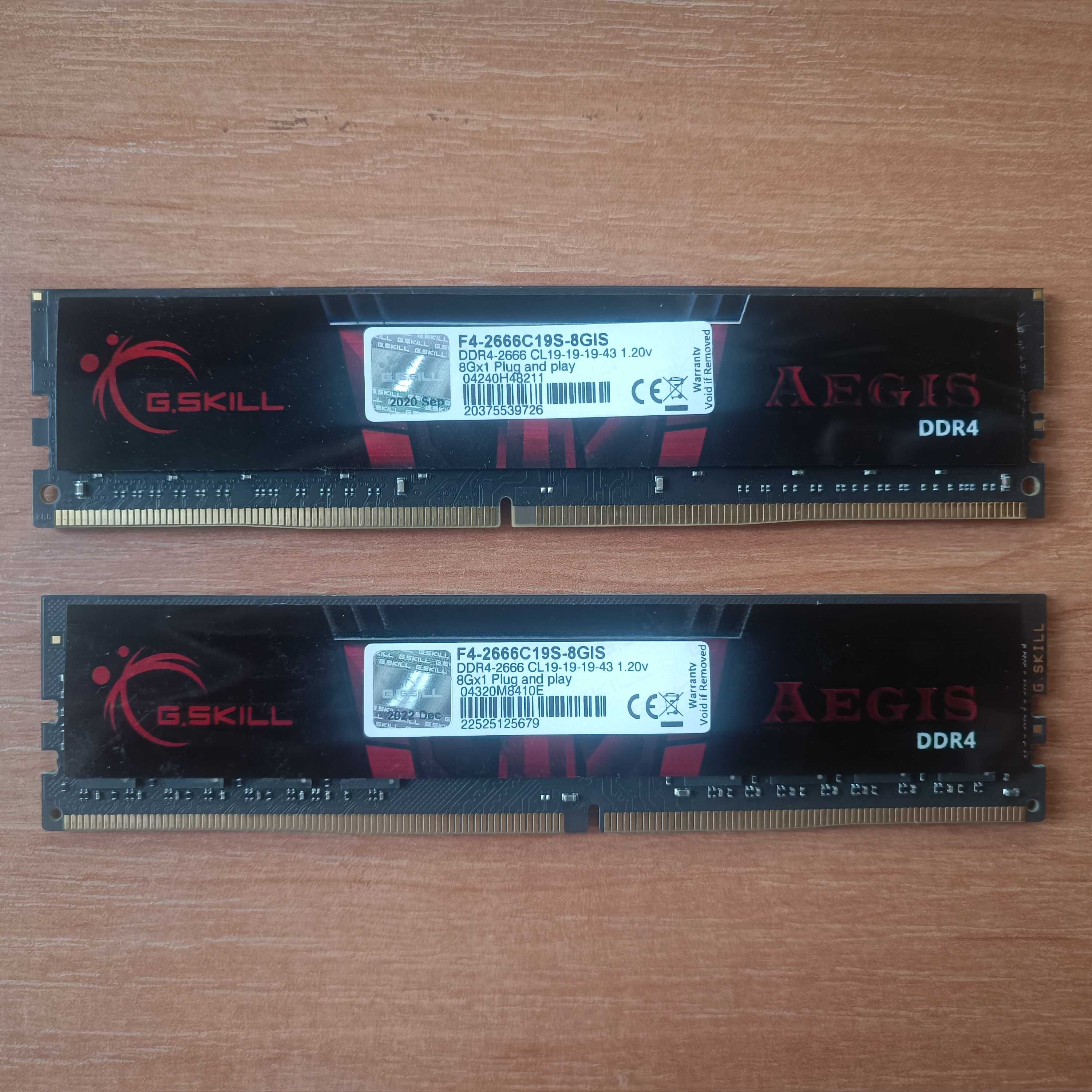 Pamięć RAM DDR4 G.Skill Aegis 16GB (2x8GB) 2666 MT/s CL19