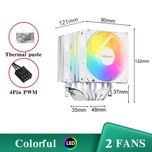 Кулер для процессора белый LGA 1700 1200 1150 1151 1155 AMD AM-4 AM-5