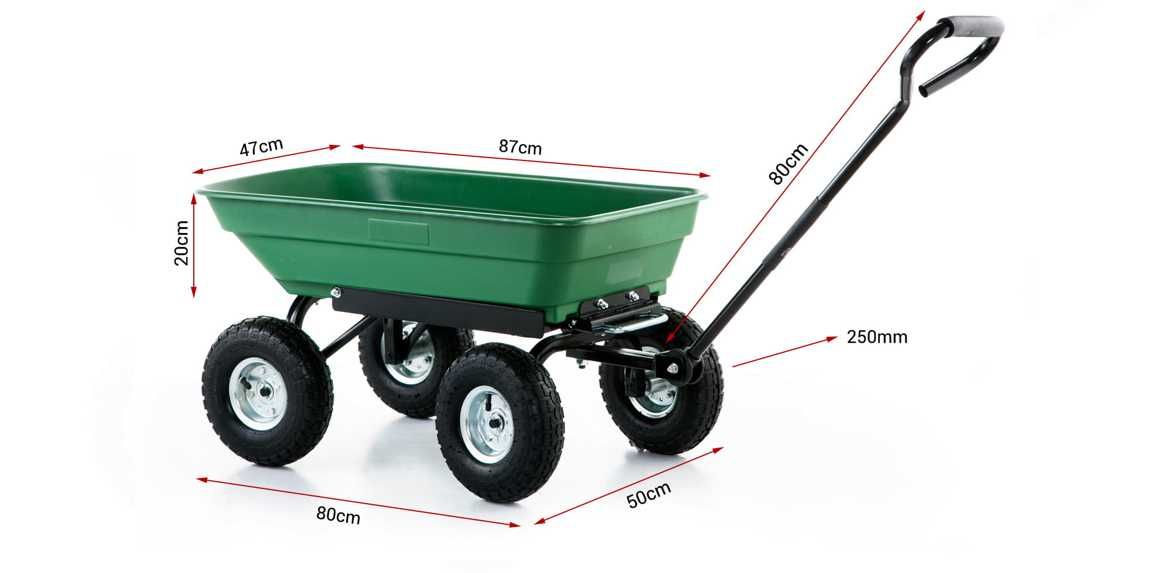 TACZKA 3w1 WÓZEK Ogrodowy Transportowy Wywrotka Solidna Składana 350kg