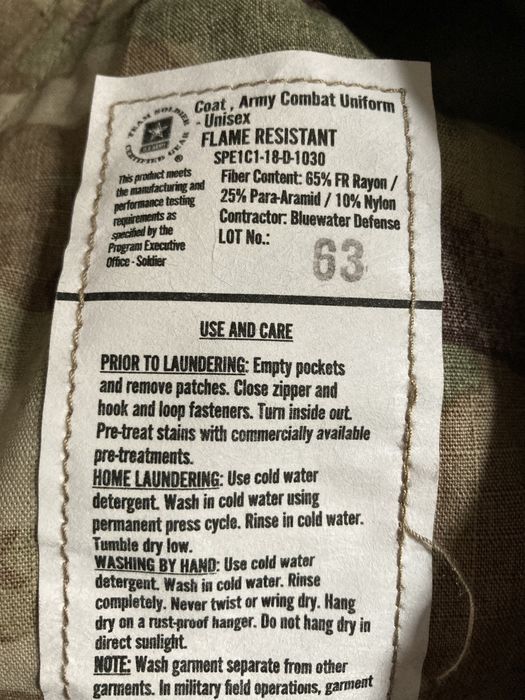 Вогнестійка форма OCP Army Combat Uniform Flame Resistant Medium-Long