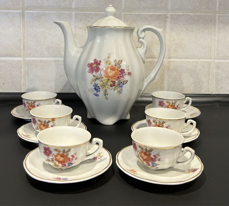 Serwis 6 osob do kawy mocca Ćmielów