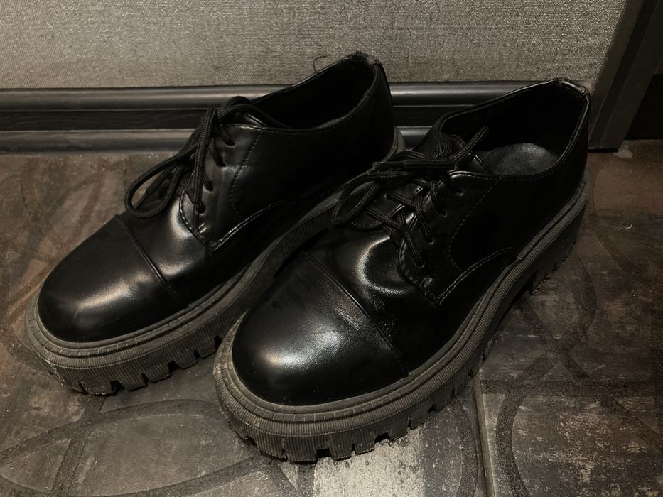 Туфли броги кожа