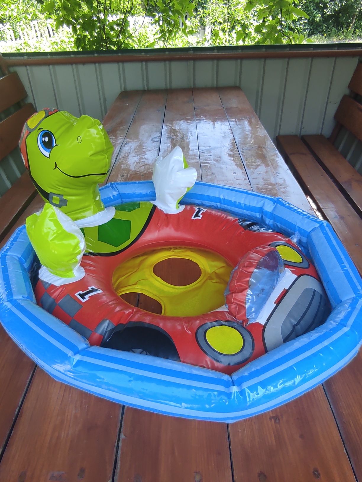 Дитячий круг для плавання круг-плотик, матрас детский черепаха