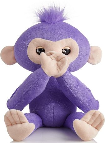 Мягкая интерактивная обезьянка-обнимашка WowWee Fingerlings