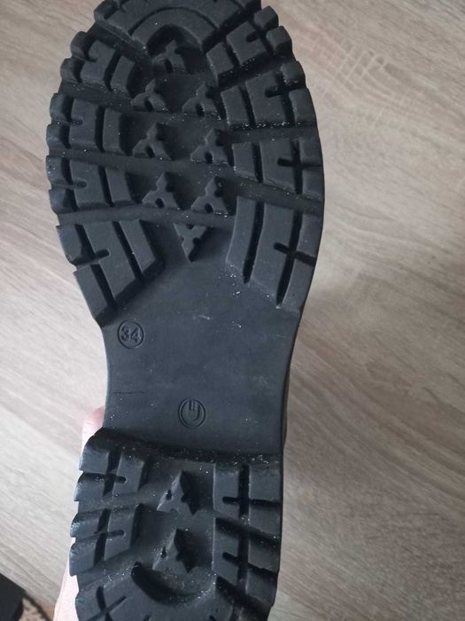 Ботинки шкіряні повномірні жіночі р.34